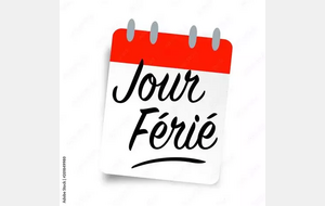 🎖️ Info club – Jour férié